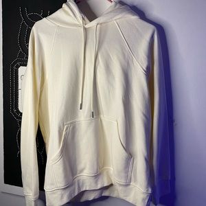 Cream Basic Hoodie